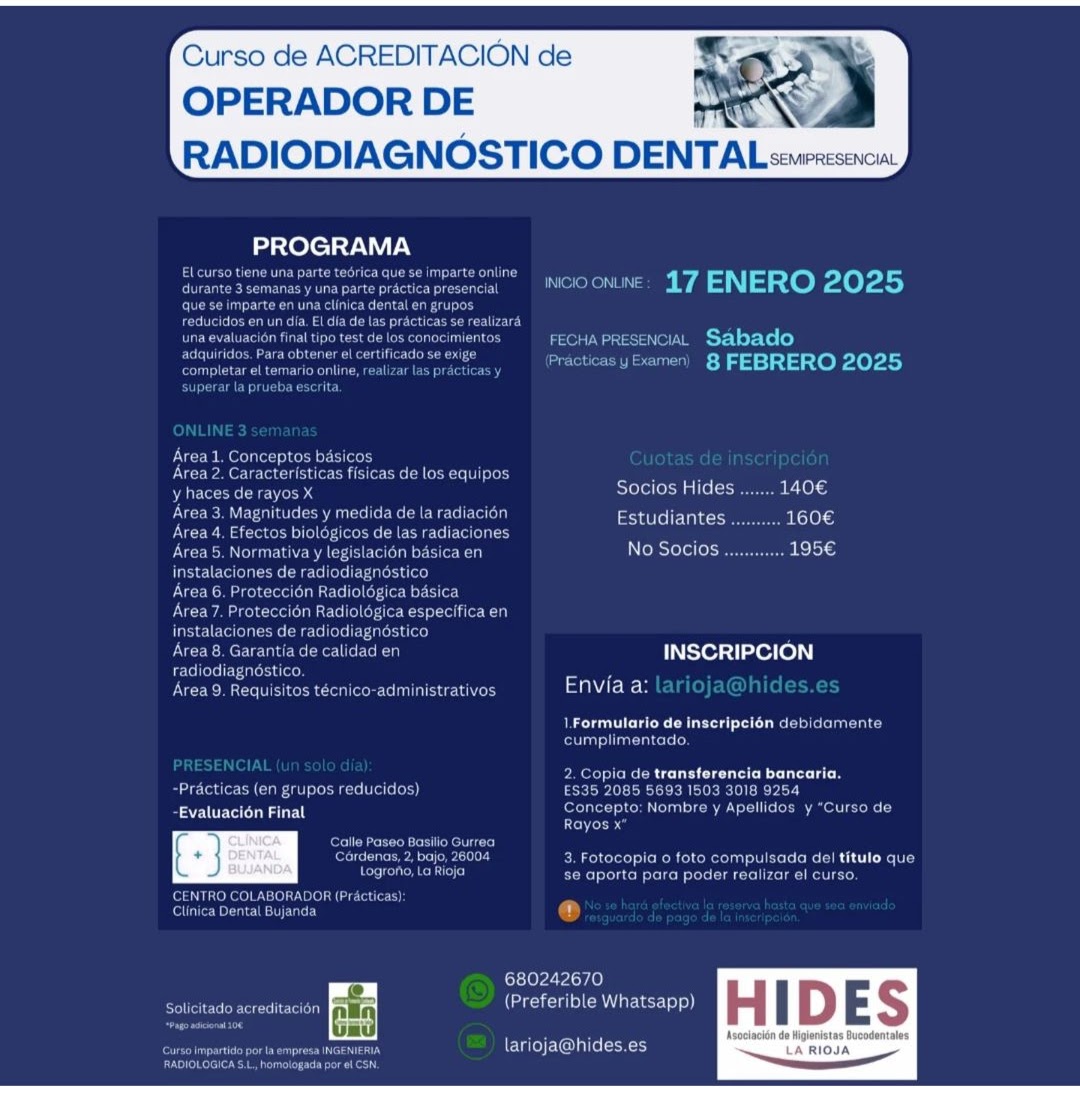 curso operador rayos homologado