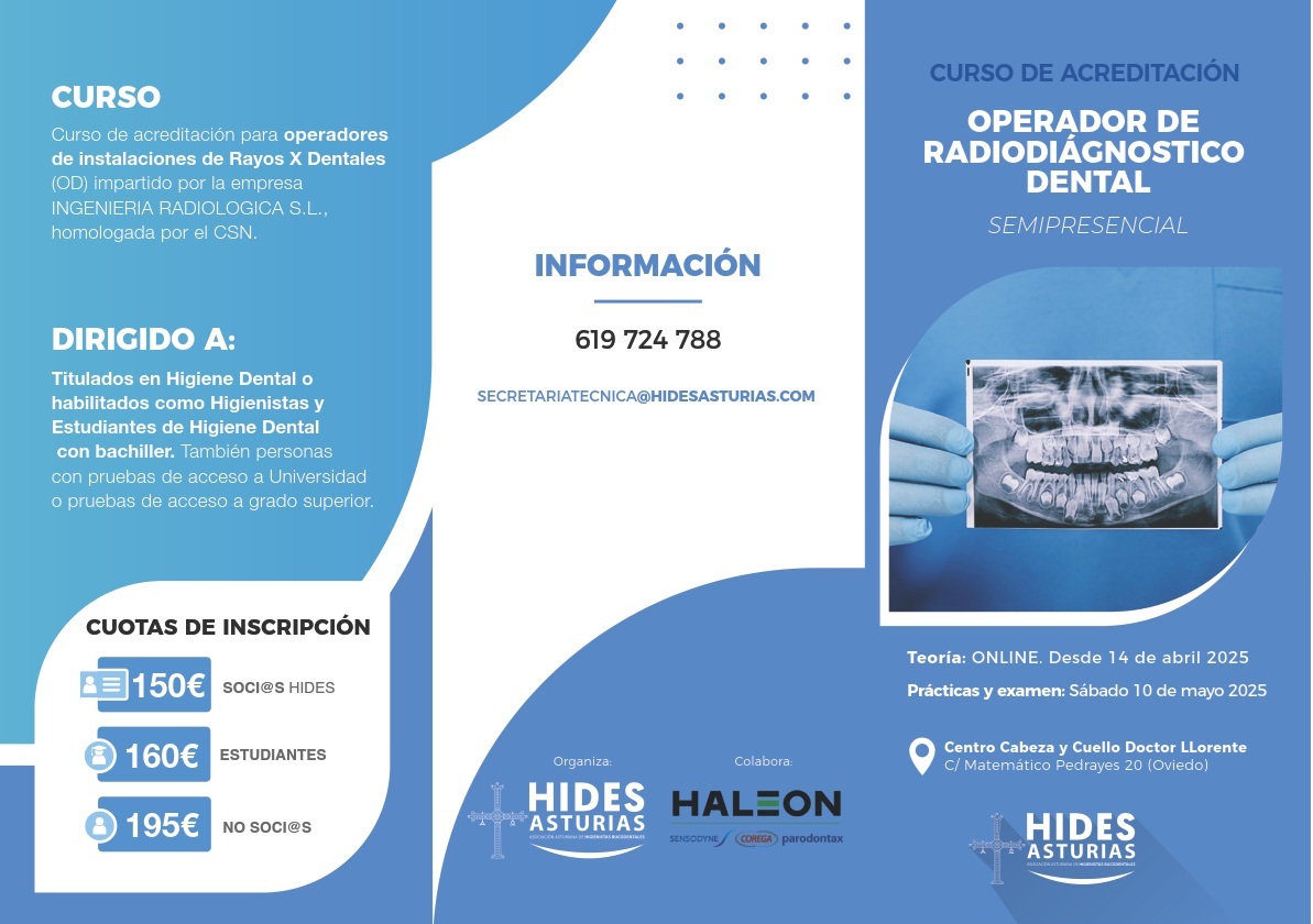 curso operador dental homologado. Teoria online