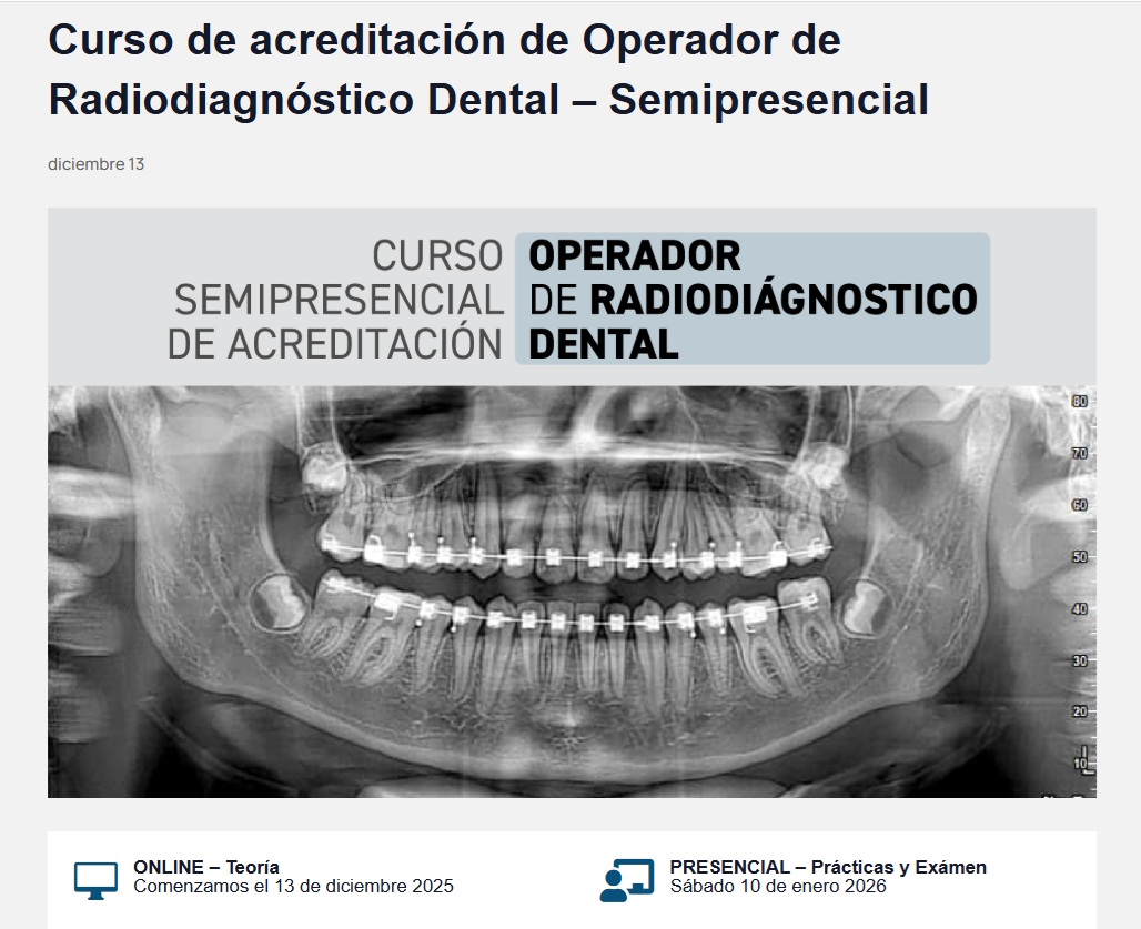 curso operador dental homologado