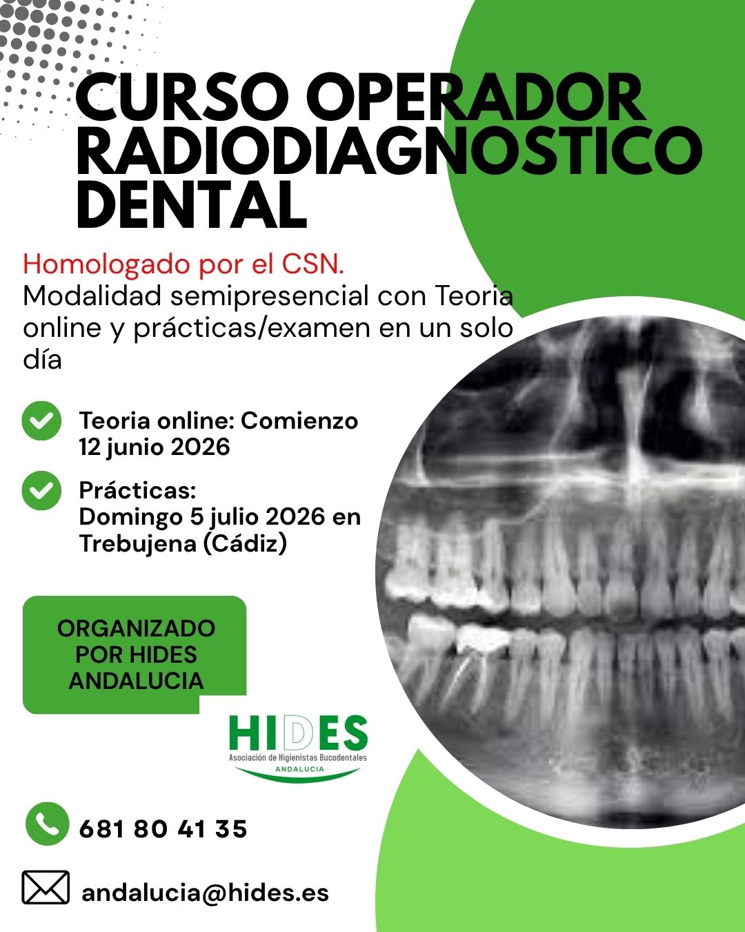 curso operador rayos x dental para higienistas