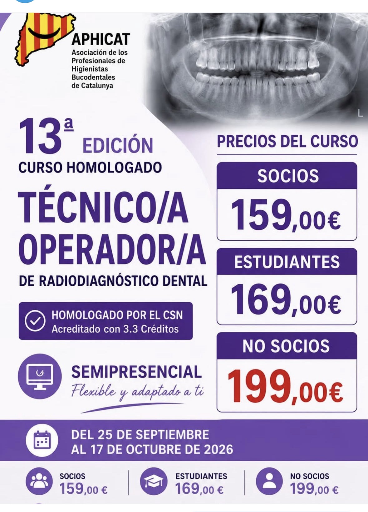 curso operador dental homologado